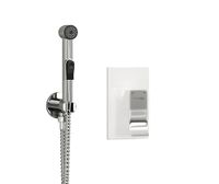 Встраиваемый комплект для биде со шлангом 120 см арт-A010657WHITE — фото 1, Гигиенические души