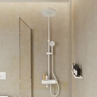 Душевая система Iddis Shelfy Белая матовая арт-SHEWTBTi06 — фото 4, Душевые стойки