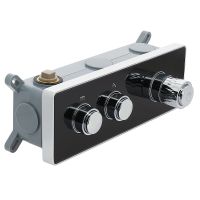 Душевая система ALMAes Stora с термостатом Черная матовая арт-TVZ-0899 — фото 10, Встраиваемые душевые комплекты