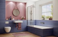 Товар: Шторка на ванну Ambassador Bath Screens 90х140 профиль Хром стекло CrystalPure арт-16041110L - фото 4 Шторка на ванну Ambassador Bath Screens 90х140 профиль Хром стекло CrystalPure арт-16041110L — фото 4, Складные шторки для ванной