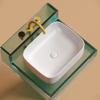 Раковина-чаша Ceramicanova Element 51 Белая матовая арт-CN6052MW — фото 10, Раковины накладные