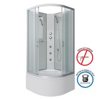 Товар: Душевая кабина Niagara Classic NG-2309-14BKG (100х100х200) высокий поддон(40см),стекло матовое,4 мес арт-23091424BKG - фото 2 Душевая кабина Niagara Classic NG-2309-14BKG (100х100х200) высокий поддон(40см),стекло матовое,4 мес арт-23091424BKG — фото 2, Душевые кабины