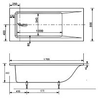 Товар: Ванна из искусственного камня BellSan Даниелла 170x80 без гидромассажа арт-4627171531018 - фото 2 Ванна из искусственного камня BellSan Даниелла 170x80 без гидромассажа арт-4627171531018 — фото 2, Ванны из искусственного камня