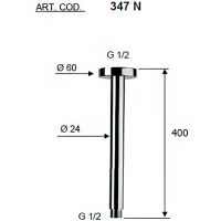 Кронштейн для верхнего душа Remer Minimal Хром арт-347N40 — фото 2, Кронштейны для верхнего душа