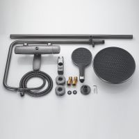 Душевая система Rose R39T Оружейная сталь арт-R3936T — фото 7, Душевые стойки