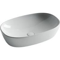 Раковина-чаша Ceramicanova Element 60 Белая арт-CN5039 — фото 2, Раковины накладные