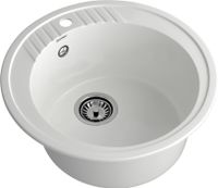 GRANFEST Мойка RONDO 520 1-чаша D-520мм иней арт.GF- арт-R-520 иней — фото 1, Кухонные мойки