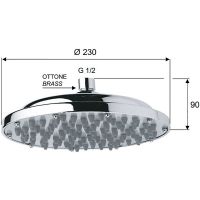 Товар: Верхний душ Remer Хром арт-35323X - фото 2 Верхний душ Remer Хром арт-35323X — фото 2, Верхние души