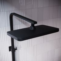 Душевая система Iddis Slide Черный матовый арт-SLIBLBTi06 — фото 2, Душевые стойки