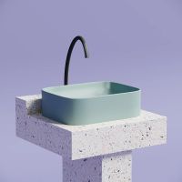 Раковина-чаша Ceramicanova Element 51 Зеленая матовая арт-CN6052MLG — фото 3, Раковины накладные