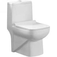 Унитаз моноблок Azario Zeno с бачком и сиденьем Микролифт арт-AZ-1169 — фото 1, Напольные унитазы