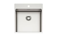 Мойка для кухни NOX 110 BRS 490x515x200 в комплекте с интегрированным сифоном арт-1149936.0 — фото 1, Кухонные мойки