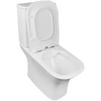 Унитаз компакт Azario Fretta Square с бачком и сиденьем Микролифт арт-AZ-5121 — фото 8, Напольные унитазы