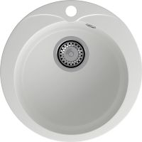 GRANFEST Мойка RONDO 480 1-чаша D-475мм иней арт.GF- арт-R-480 иней — фото 2, Кухонные мойки