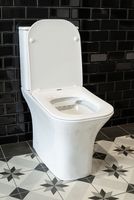 Унитаз компакт Creto Cer C2 с бачком и сиденьем Микролифт арт-1002-002Cer-C2W — фото 7, Напольные унитазы