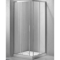 Душевой уголок BelBagno Sela 90х90 профиль Хром стекло прозрачное арт-SELA-A-2-90-C-Cr — фото 1, Квадратные душевые уголки