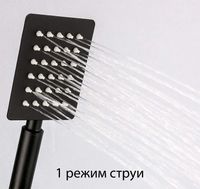 Душевая система ALMAes ECO Черная матовая арт-GK-0315 — фото 3, Душевые стойки