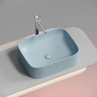 Раковина-чаша Ceramicanova Element 51 Голубая матовая арт-CN6052ML — фото 6, Раковины накладные