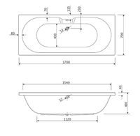 Акриловая ванна CEZARES арт-CALISTO-170-70-45-W37 — фото 3, Акриловые ванны