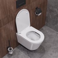 Унитаз подвесной безободковый с сиденьем CEZARES LINER арт-CZR-3808-53-TH-TOR/SC — фото 12, Подвесные унитазы