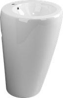 Раковина Ceramicanova Simple 55 Белая арт-CN1807 — фото 5, Раковины напольные