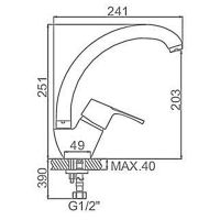 Смеситель для кухни Ledeme H50 4150L Хром арт-518346 — фото 2, Смесители для кухни