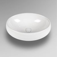 Раковина-чаша Bond 49 Белая глянцевая арт-S58-490 — фото 2, Раковины накладные