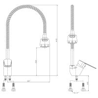 Смеситель для кухни Rossinka Хром арт-S35-26 — фото 2, Смесители для кухни