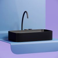 Раковина-чаша Ceramicanova Element 71 Черная матовая арт-CN6054MB — фото 4, Раковины накладные