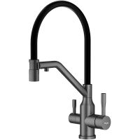 Смеситель для кухни Raglo Графит матовый Черный арт-R81.62.09 — фото 1, Смесители для кухни