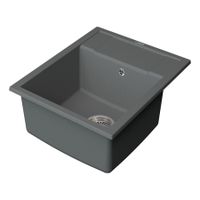 Товар: Мойка кухонная Point Римо 60 , серый арт-PN3010AL - фото 3 Мойка кухонная Point Римо 60 , серый арт-PN3010AL — фото 3, Кухонные мойки