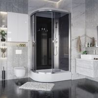 Душевая кабина Niagara Eco (120х80х215) средний поддон(26см),стекло тонированное,4 ме арт-E120/80/26R/TN — фото 3, Душевые кабины