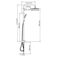 Душевой комплект арт-A039 — фото 10, Душевые стойки