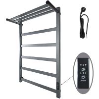 Электрический полотенцесушитель Маргроид 8110p профильный 810x500 с полкой Граф арт-8110p-8050-1083-7024 — фото 1, Электрические полотенцесушители