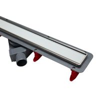 Душевой лоток POINT Деметра стекло белое 750 арт арт-PN50575GLW — фото 6, Душевые лотки