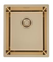 Мойка для кухни KOMBINO 20 MONARCH BRONZE SAT-90 500X400X195 U в комплекте с выпуском без сифона арт-1140665.0 — фото 1, Кухонные мойки