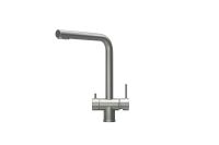 Granula-KS-7011, МАТОВАЯ СТАЛЬ, СМЕСИТЕЛЬ КУХОННЫЙ KITCHEN SPACE арт-7011, СТАЛЬ МАТОВАЯ — фото 1, Смесители для кухни