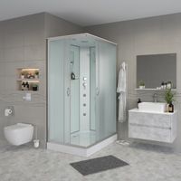 Душевая кабина Niagara Classic NG-43185-14QG (110х80х215) низкий поддон(13см),стекло матовое,3 места арт-431853QG — фото 1, Душевые кабины