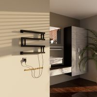 Электрический полотенцесушитель Altasan МонакоПроф 40х50 Черный муар арт-МонакоПроф4050ЧМ — фото 3, Электрические полотенцесушители