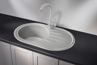 Granula-, кухонная мойка, СтандАРТ кварц арт-7601, БАЗАЛЬТ — фото 2, Кухонные мойки