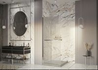 Душевая перегородка Ambassador Walk-in 110х200 профиль Хром стекло прозрачное арт-15031134 — фото 4, Душевые перегородки