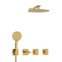 Встраиваемый комплект для ванны с верхней душевой насадкой, лейкой арт-A7651.304.305.183.208.280.197.207 — фото 4, Встраиваемые душевые комплекты