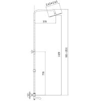 Товар: Душевая система Haiba Хром арт-HB2422 - фото 2 Душевая система Haiba Хром арт-HB2422 — фото 2, Душевые стойки