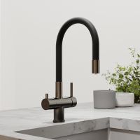 Смеситель для кухни Sancos Lucia Вороненая сталь Черный арт-SC4004GG — фото 7, Смесители для кухни