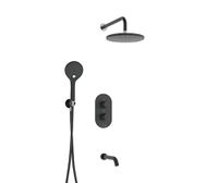 Встраиваемый комлплект для ванны с верхней душевой насадкой, лейкой и изливом арт-A177477 — фото 1, Встраиваемые душевые комплекты