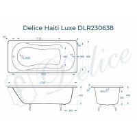 Товар: Чугунная ванна Delice Haiti Luxe 170x80 без отверстий под ручки и антискользящего покрытия арт-DLR230638 - фото 2 Чугунная ванна Delice Haiti Luxe 170x80 без отверстий под ручки и антискользящего покрытия арт-DLR230638 — фото 2, Чугунные ванны