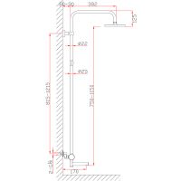 Товар: Душевая система Bronze de Luxe Avantgarde Черная арт-2039H - фото 6 Душевая система Bronze de Luxe Avantgarde Черная арт-2039H — фото 6, Душевые стойки