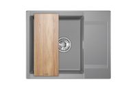 Товар: Granula-ES-, кухонная мойка, кварц, ESTETICA арт-6202, АЛЮМИНИУМ - фото 3 Granula-ES-, кухонная мойка, кварц, ESTETICA арт-6202, АЛЮМИНИУМ — фото 3, Кухонные мойки