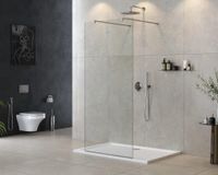 Душевая перегородка CEZARES арт-LIBERTA-L-2-80-120-C-Cr — фото 1, Душевые перегородки