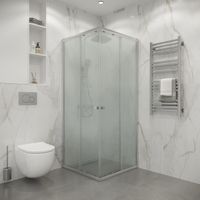 Душевое ограждение Niagara Eco (100х100х190) квадрат,раздвижное,хром,стекло матовое,1 арт-NG-1010-14QMT — фото 1, товары